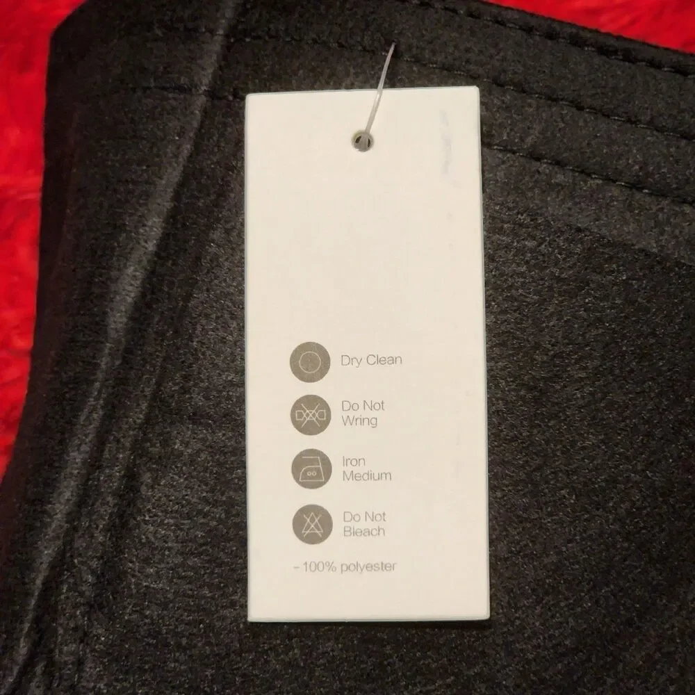 NEW Black Medium Size Felt Purse Organizer